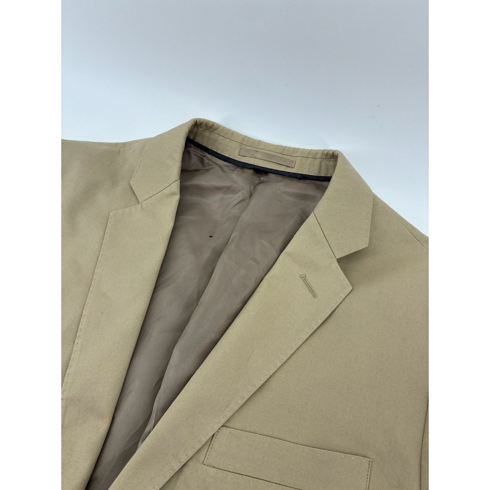 J Crew Ludlow Larusmiani Italian Cotton Chino Tan 2 Button Sports Coat Size 40R